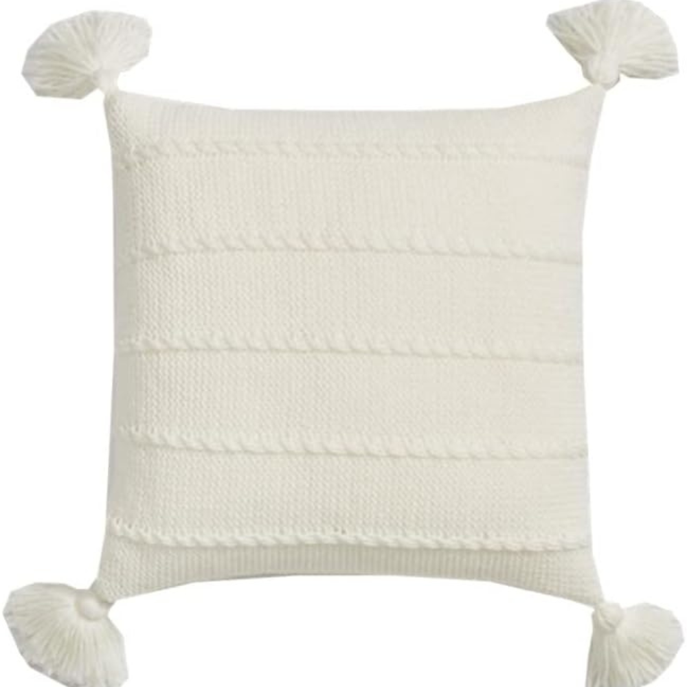 Nordic Knitted Tassel Throw Pillow
