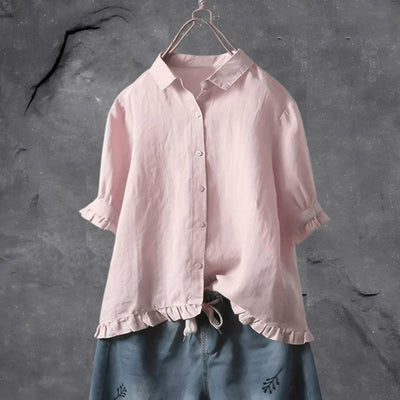 Viera - Pleated Detail Blouse