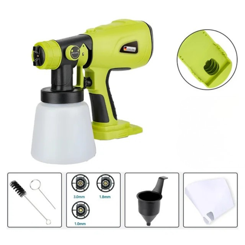 Wireless Lithium Battery Paint Sprayer with Adjustable Nozzle
