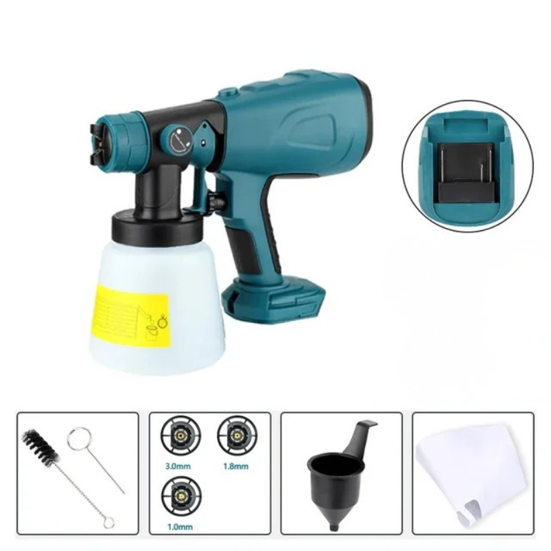 Wireless Lithium Battery Paint Sprayer with Adjustable Nozzle