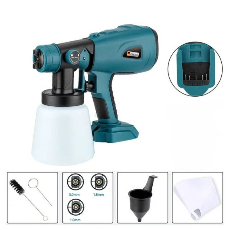 Wireless Lithium Battery Paint Sprayer with Adjustable Nozzle