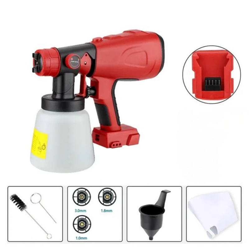 Wireless Lithium Battery Paint Sprayer with Adjustable Nozzle