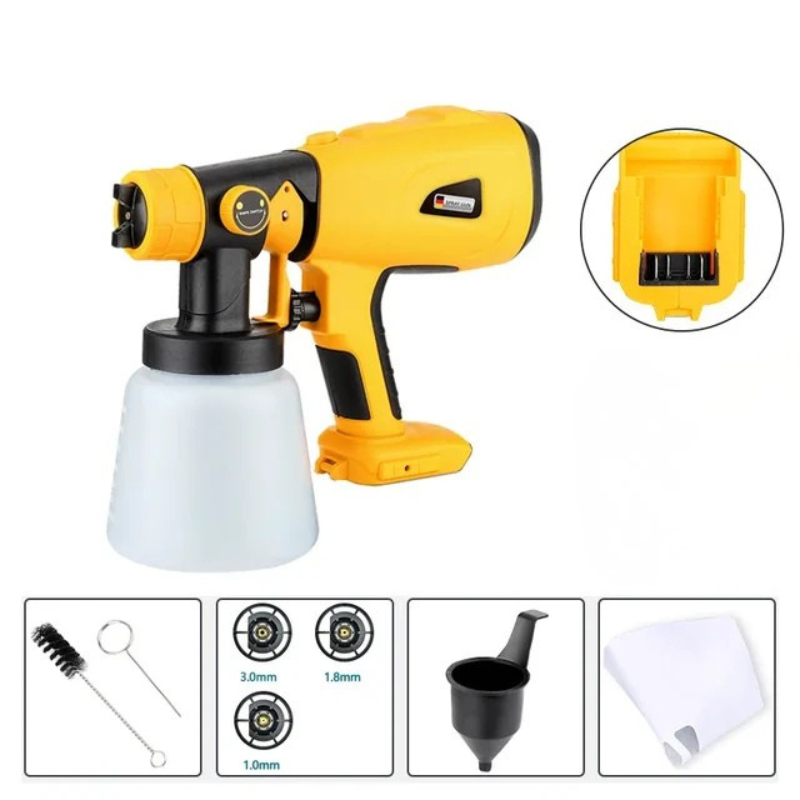 Wireless Lithium Battery Paint Sprayer with Adjustable Nozzle