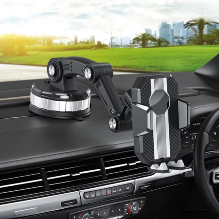 360° Rotating Car Phone Mount Holder for Dashboard and Windshield
