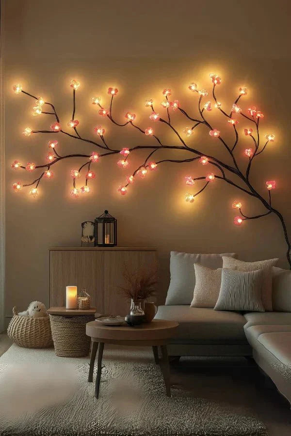 Tree-Shaped LED Wall Lamp for Cozy Indoor Lighting