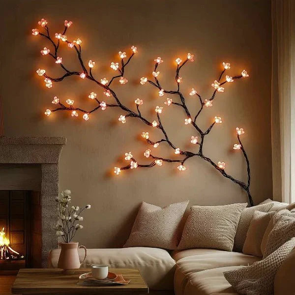 Tree-Shaped LED Wall Lamp for Cozy Indoor Lighting