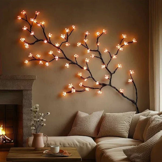 Tree-Shaped LED Wall Lamp for Cozy Indoor Lighting
