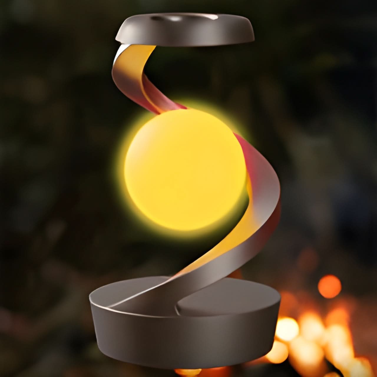 LED Table Lamp with Levitating Light and Wireless Charging
