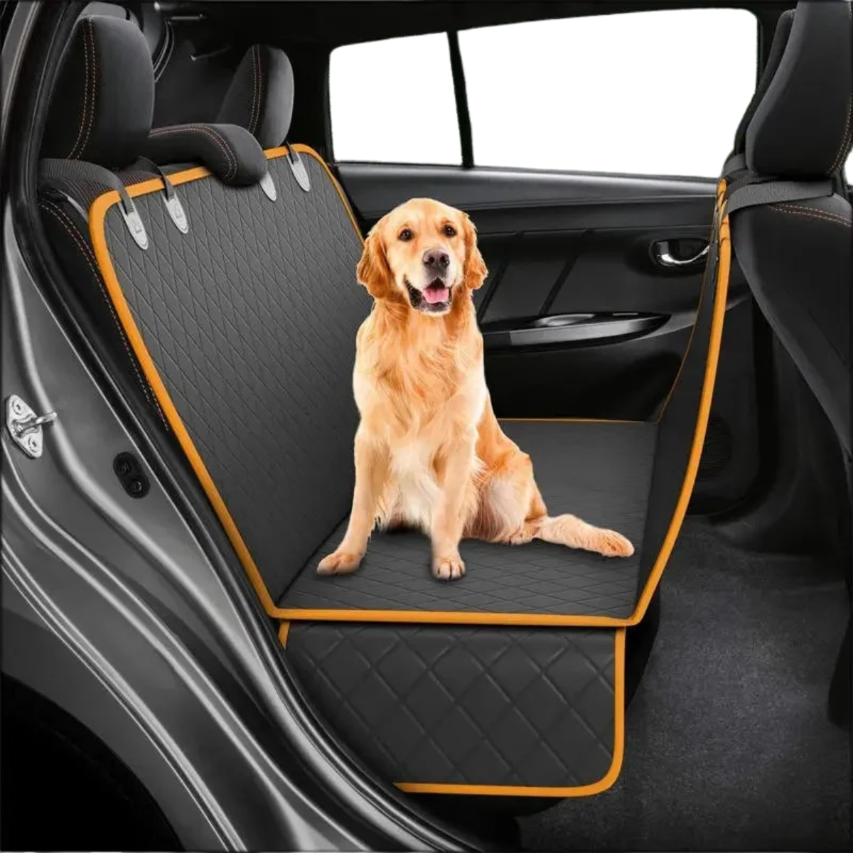 Waterproof Dog Car Seat Protector with Non-Slip Design