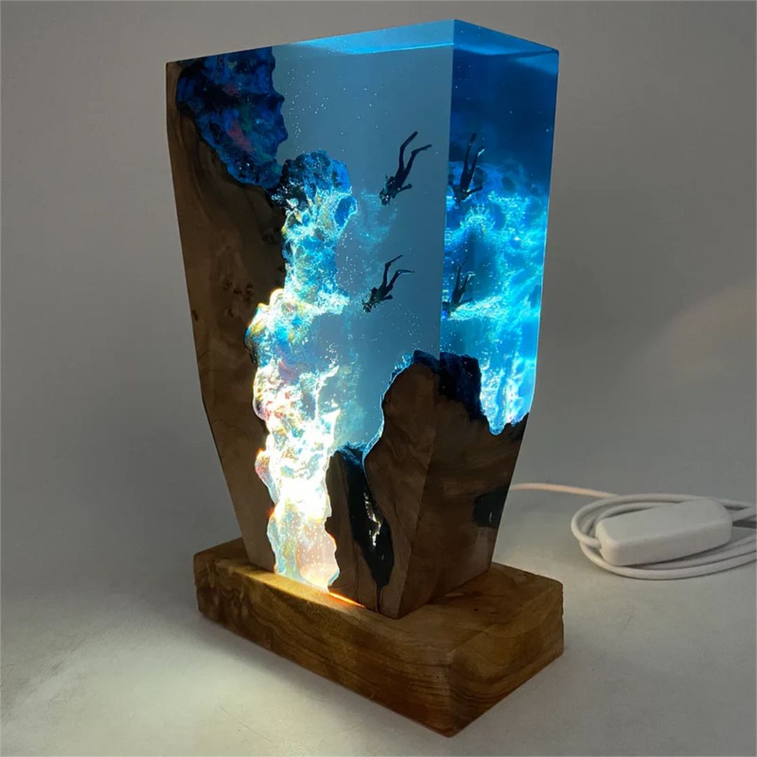 Seabed Resin Ambient Light Lamp