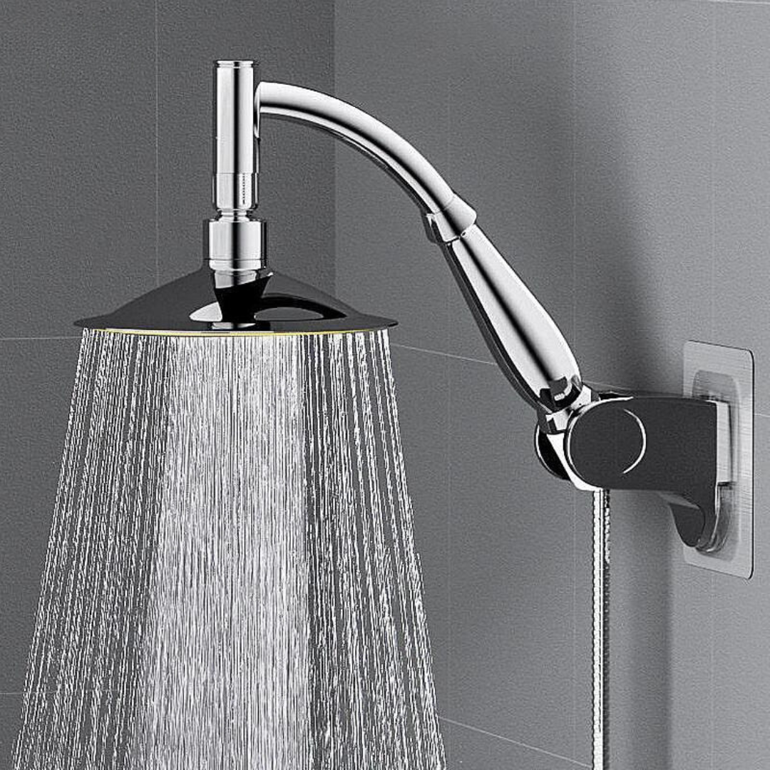 Water-Saving Square Rain Showerhead with Chrome Finish