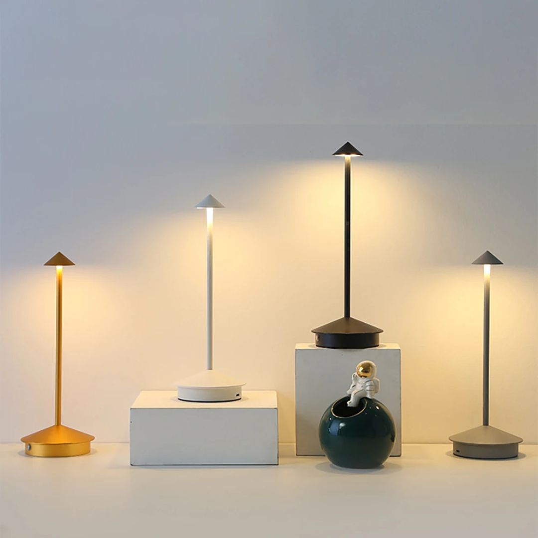 Portable Aluminum LED Table Lamp with Adjustable Brightness