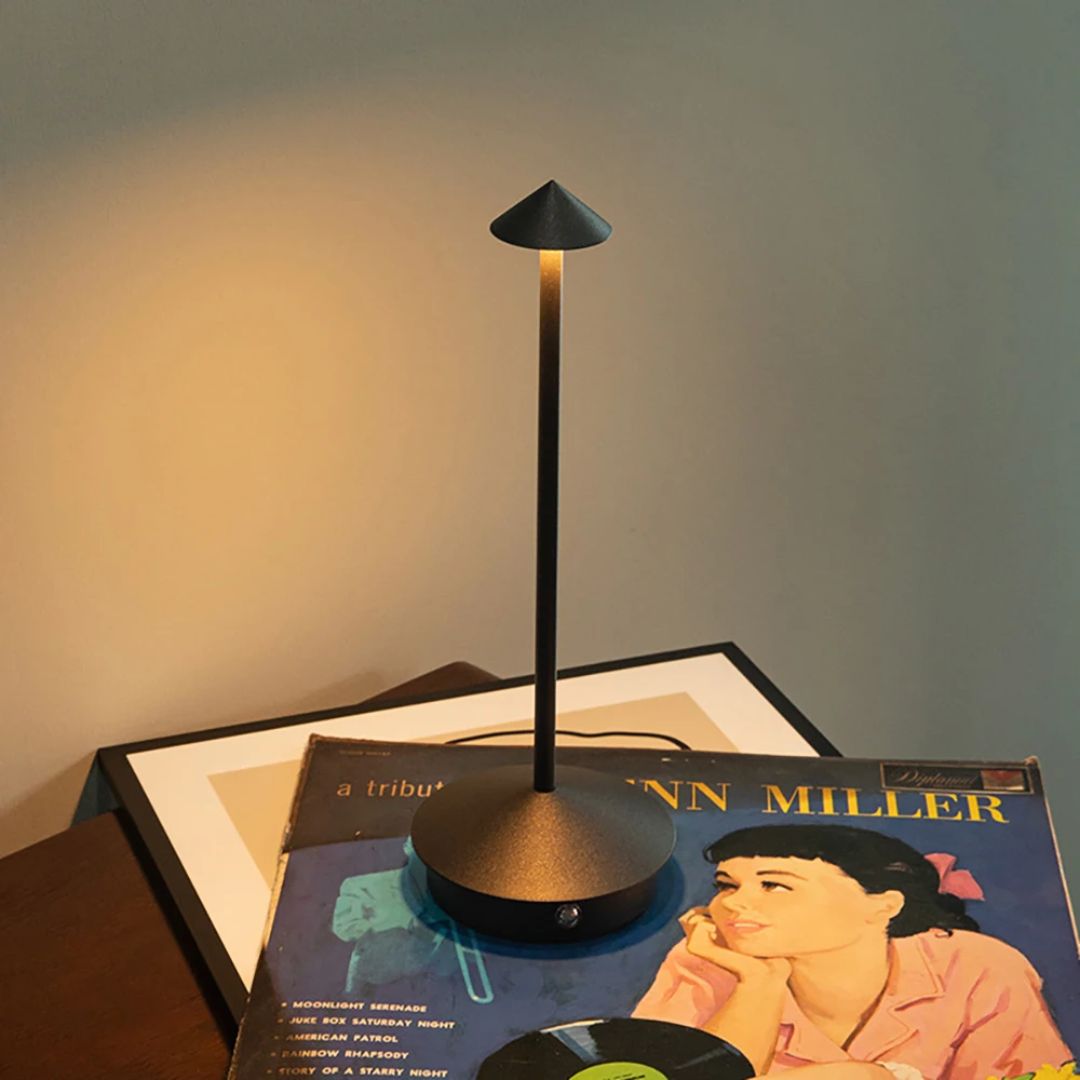 Portable Aluminum LED Table Lamp with Adjustable Brightness
