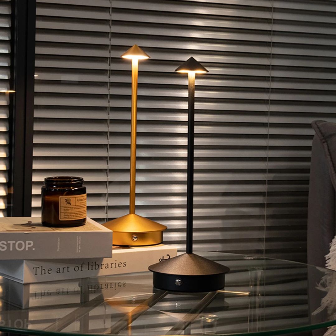 Portable Aluminum LED Table Lamp with Adjustable Brightness