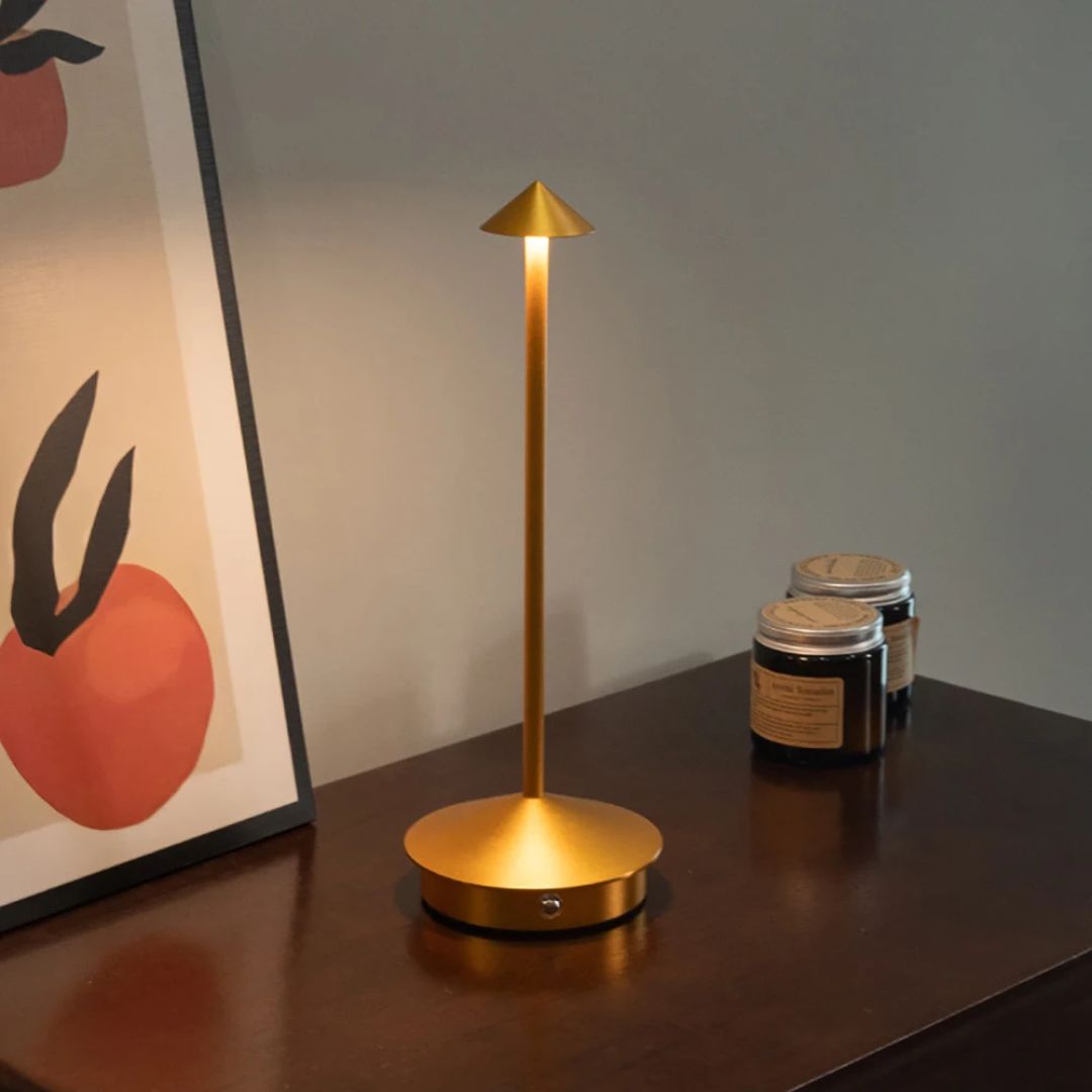 Portable Aluminum LED Table Lamp with Adjustable Brightness