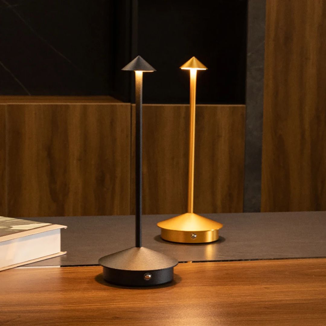 Portable Aluminum LED Table Lamp with Adjustable Brightness