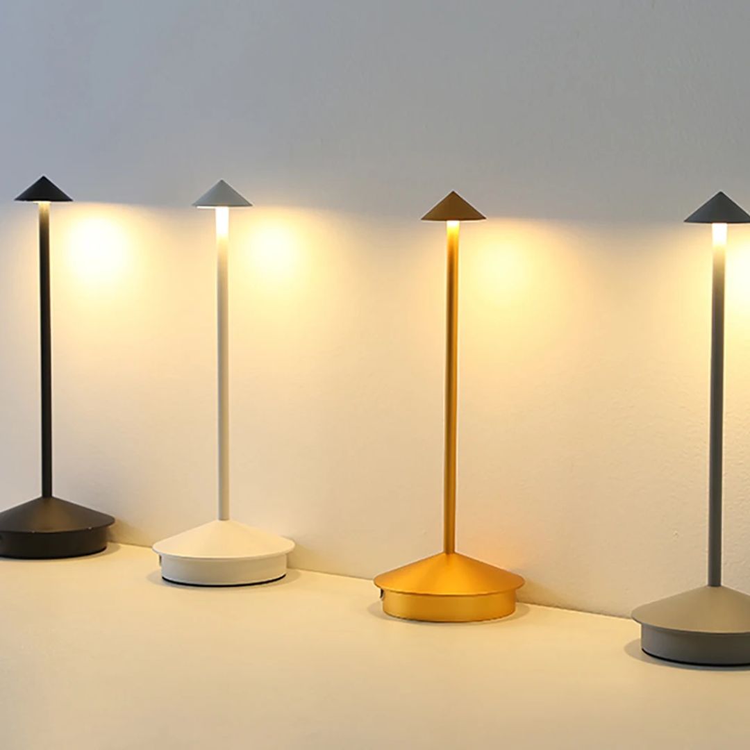 Portable Aluminum LED Table Lamp with Adjustable Brightness