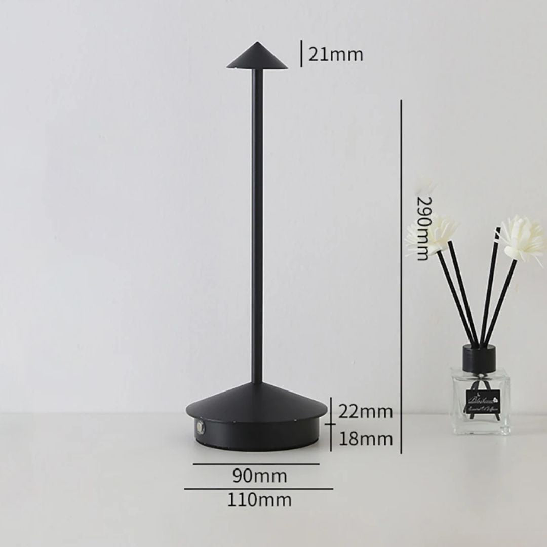 Portable Aluminum LED Table Lamp with Adjustable Brightness
