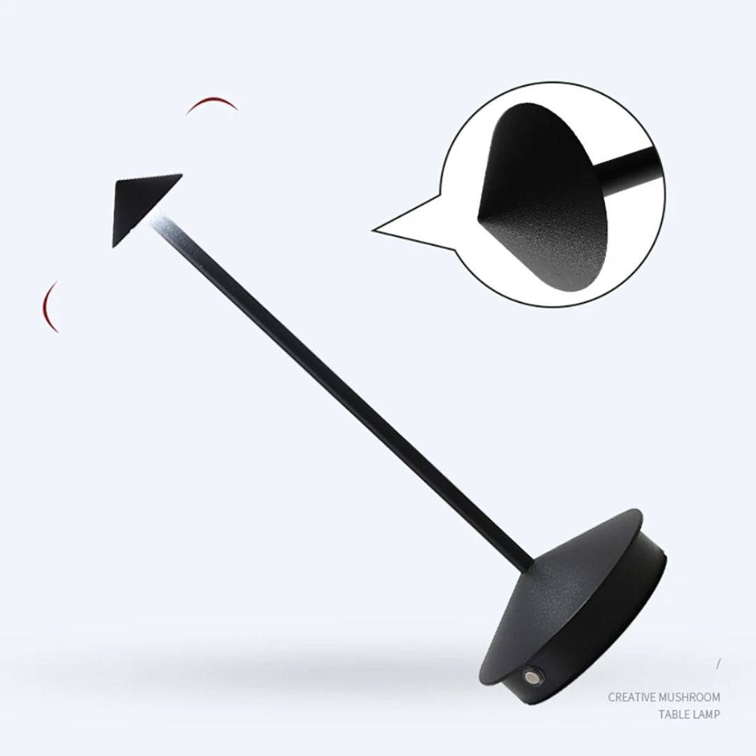 Portable Aluminum LED Table Lamp with Adjustable Brightness