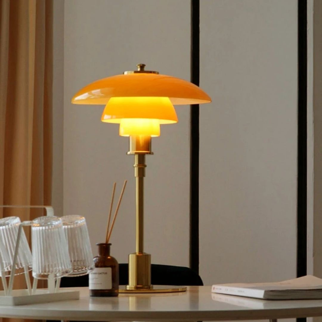 Nordic Glass LED Table Lamp - Contemporary Scandinavian Design