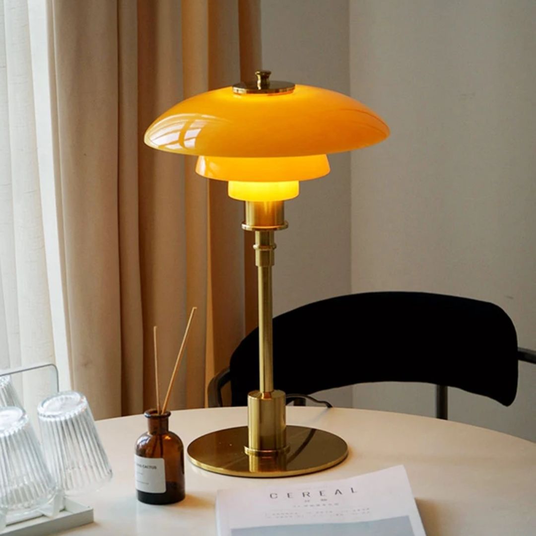 Nordic Glass LED Table Lamp - Contemporary Scandinavian Design