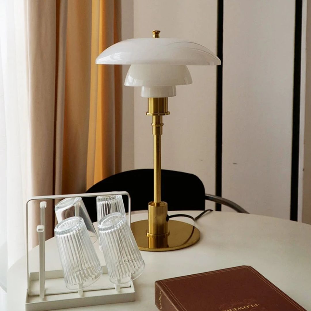 Nordic Glass LED Table Lamp - Contemporary Scandinavian Design