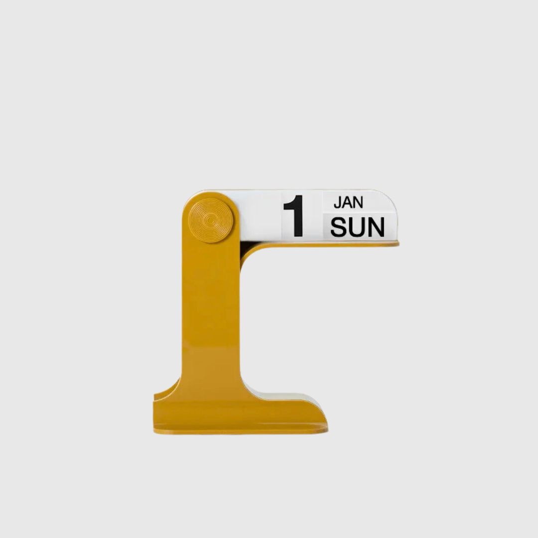 Modern Geometric Perpetual Calendar with Easy Date Adjustment