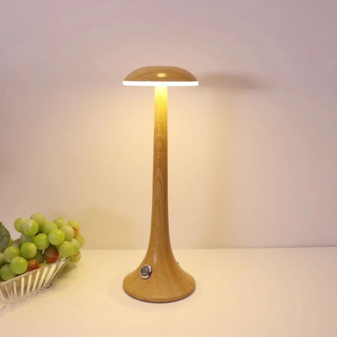 Rechargeable LED Mushroom Table Lamp with Touch Control