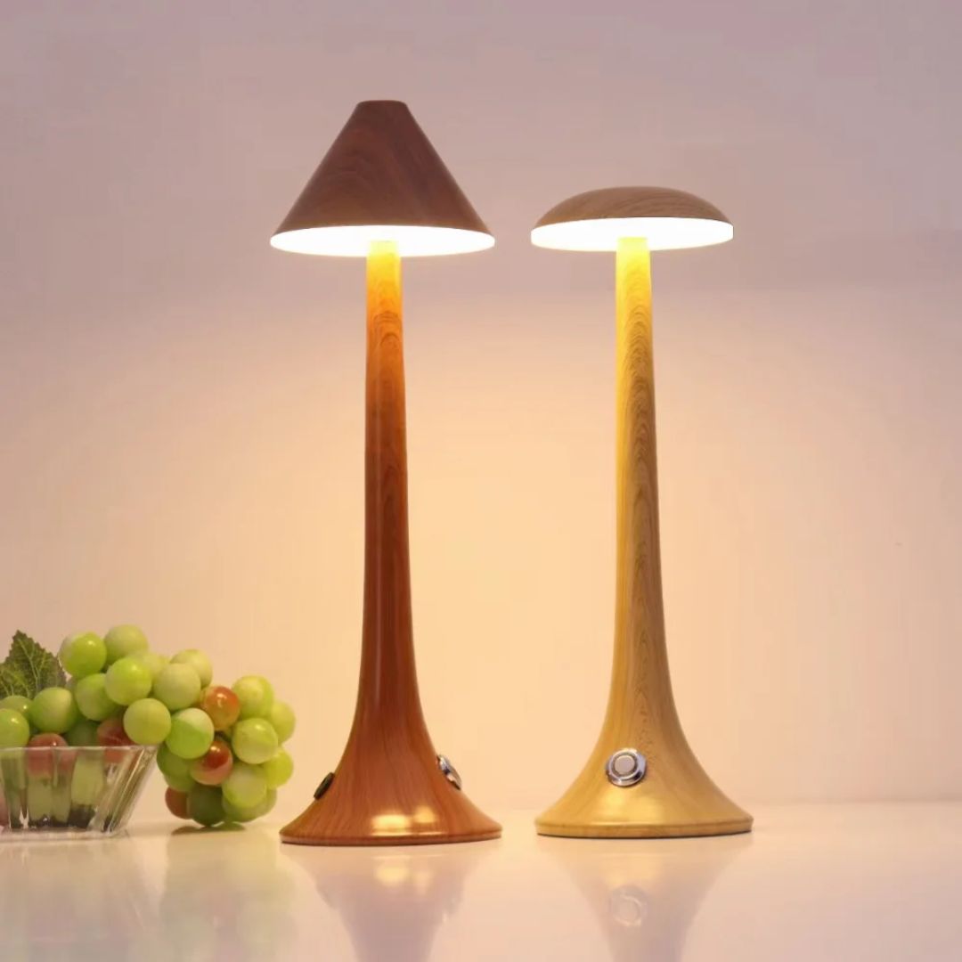 Rechargeable LED Mushroom Table Lamp with Touch Control