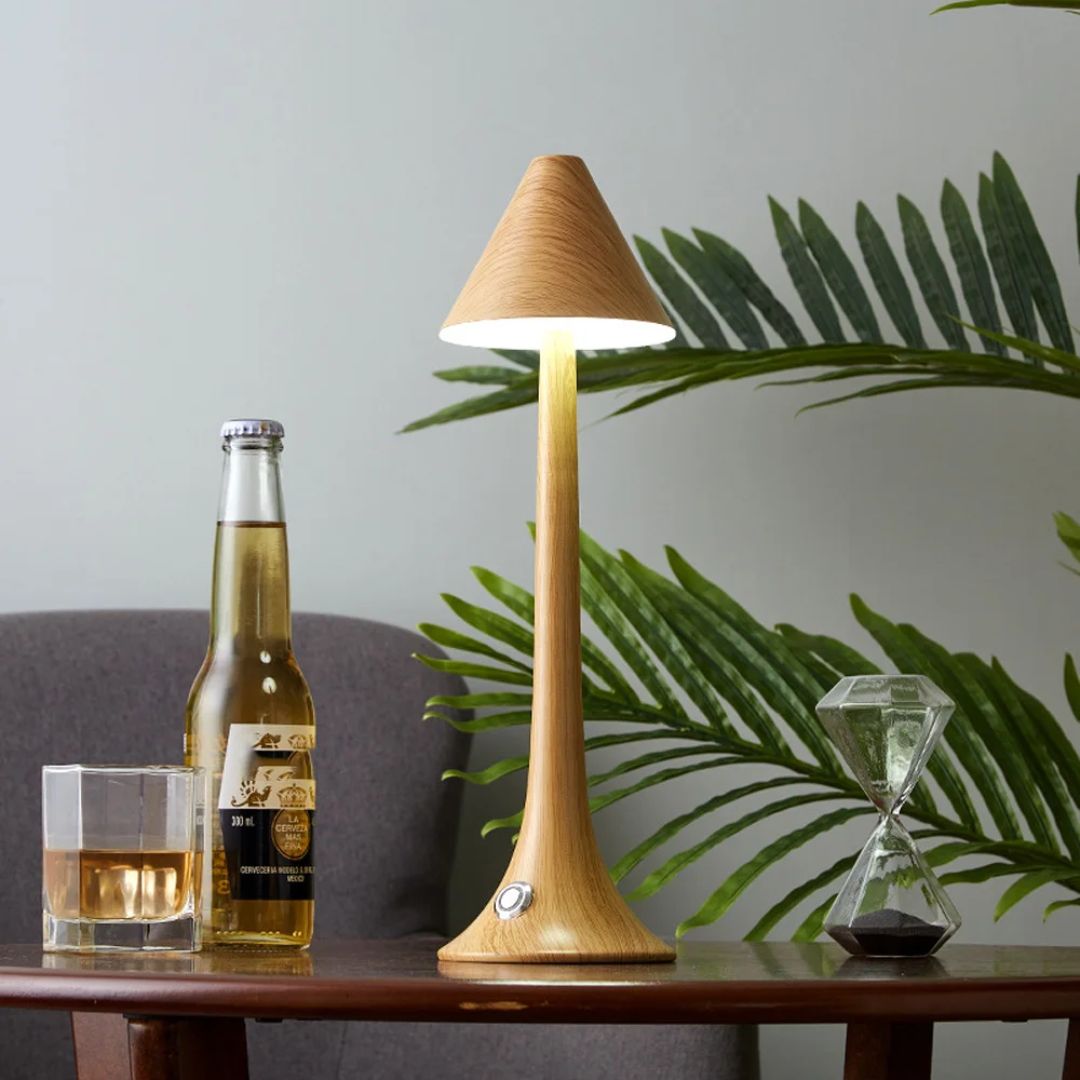 Rechargeable LED Mushroom Table Lamp with Touch Control