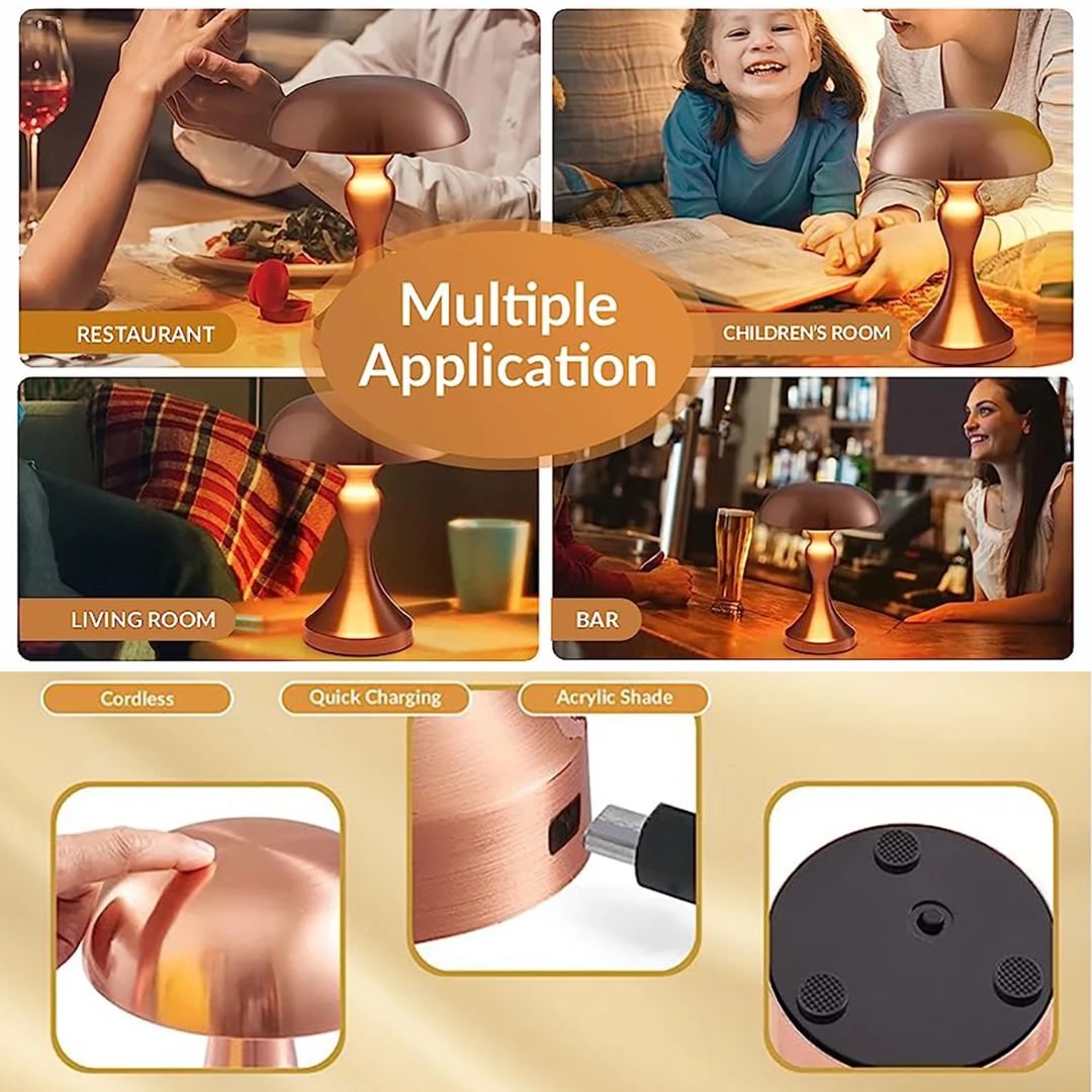 Rechargeable Touch Table Lamp with LED Illumination