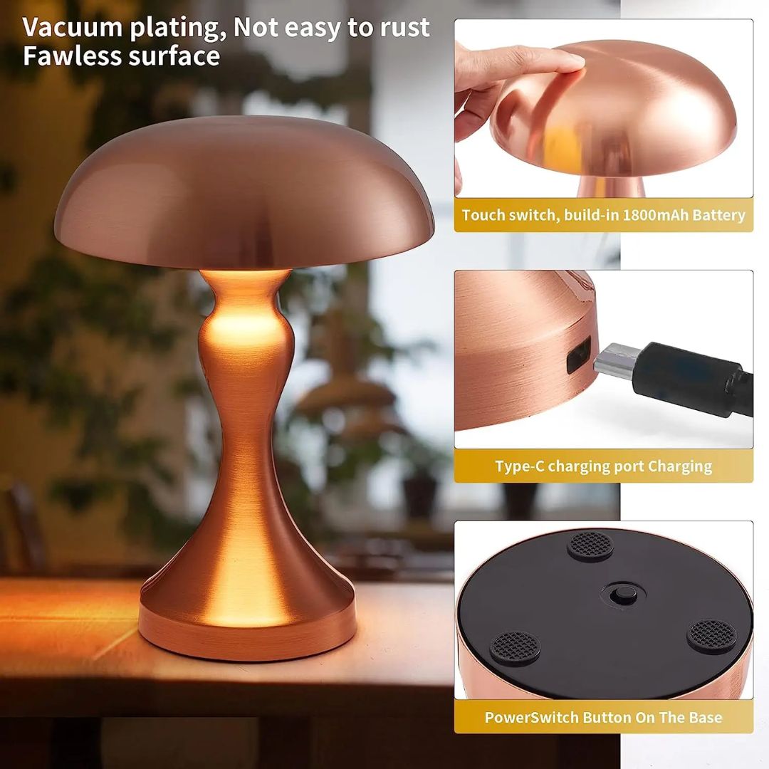 Rechargeable Touch Table Lamp with LED Illumination