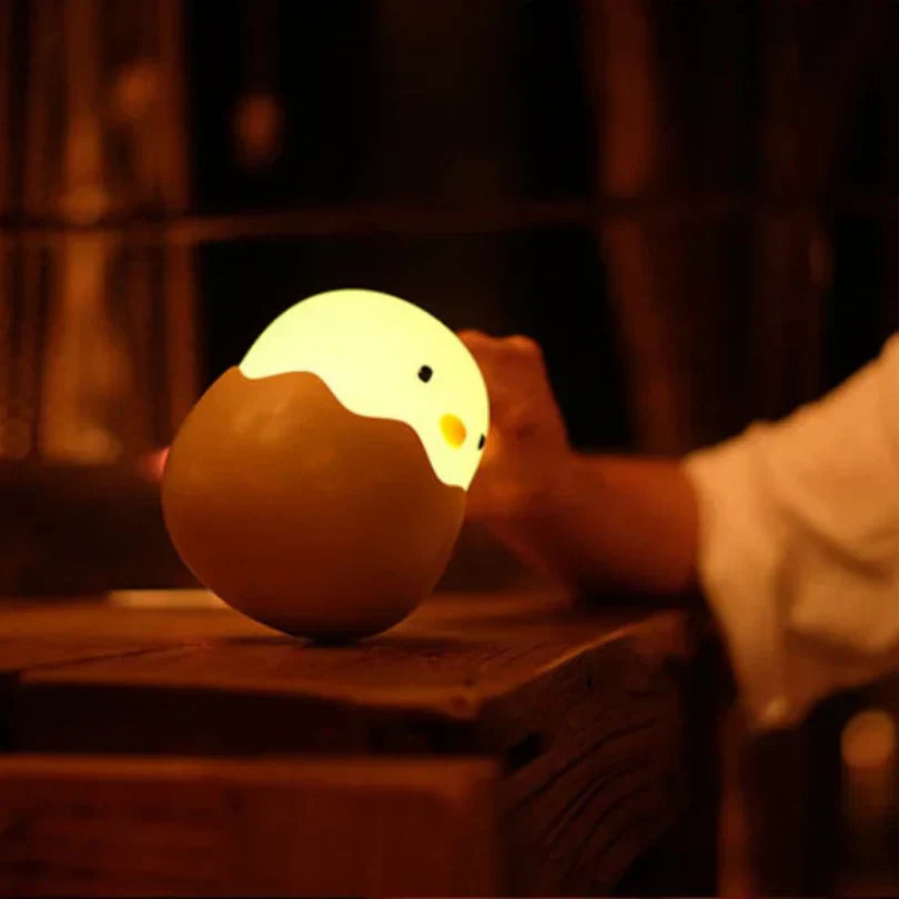 LED Egg Night Light for Kids - Cute Chick Design