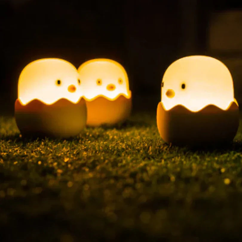 LED Egg Night Light for Kids - Cute Chick Design