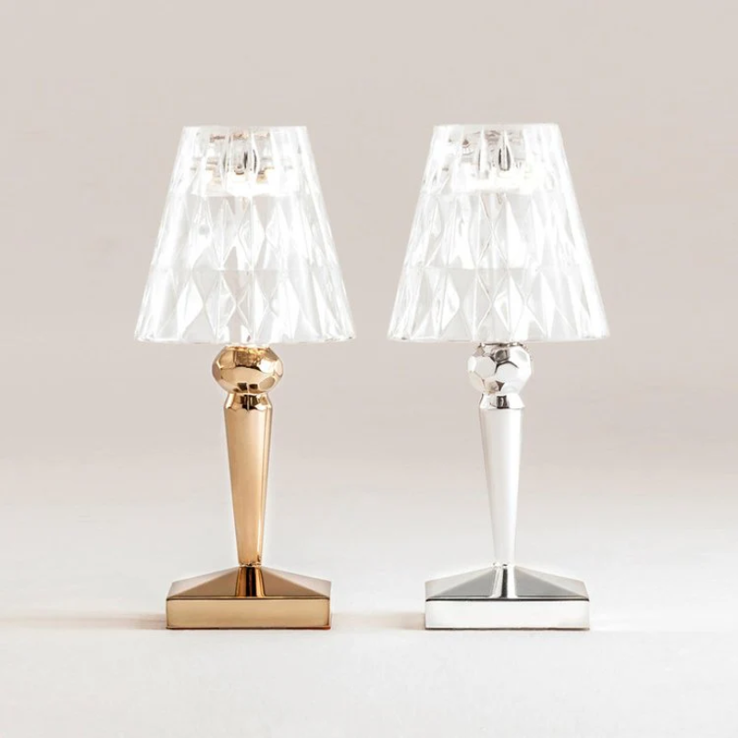 Crystal Table Lamp with Elegant Design and Warm Glow