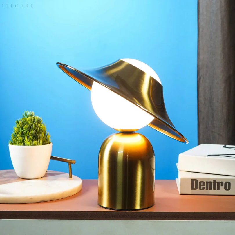 Gold Table Lamp with Elegant Design and Warm Illumination