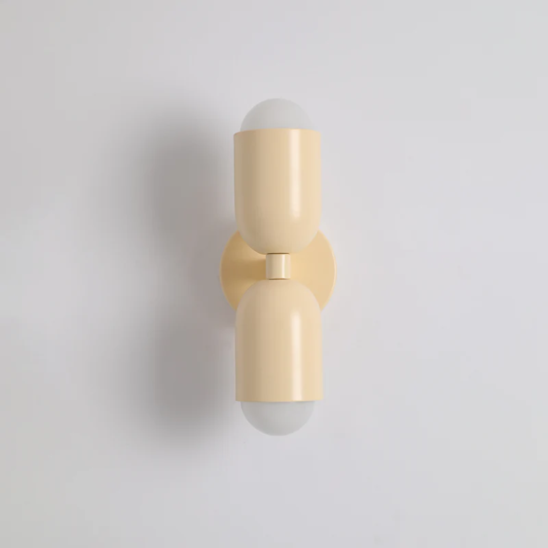 Double-Sided LED Wall Light in Colorful Metal Finish