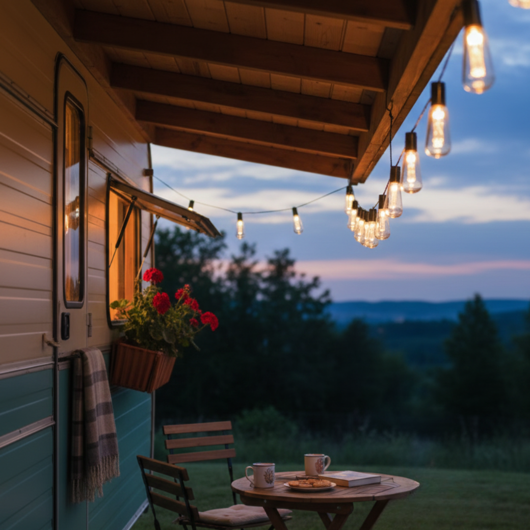 Solar-Powered Vintage LED Edison Garden Lights