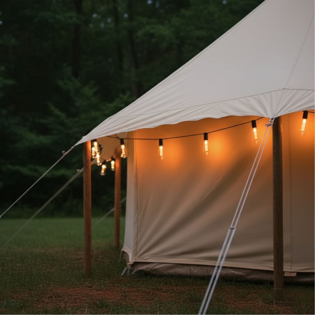 Solar-Powered Vintage LED Edison Garden Lights