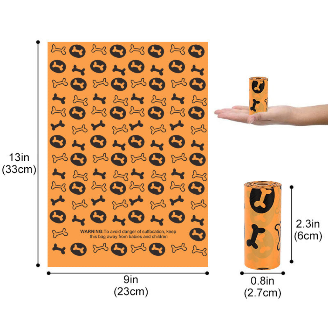 Eco-Friendly Biodegradable Dog Waste Bags with Lavender Scent Dispenser