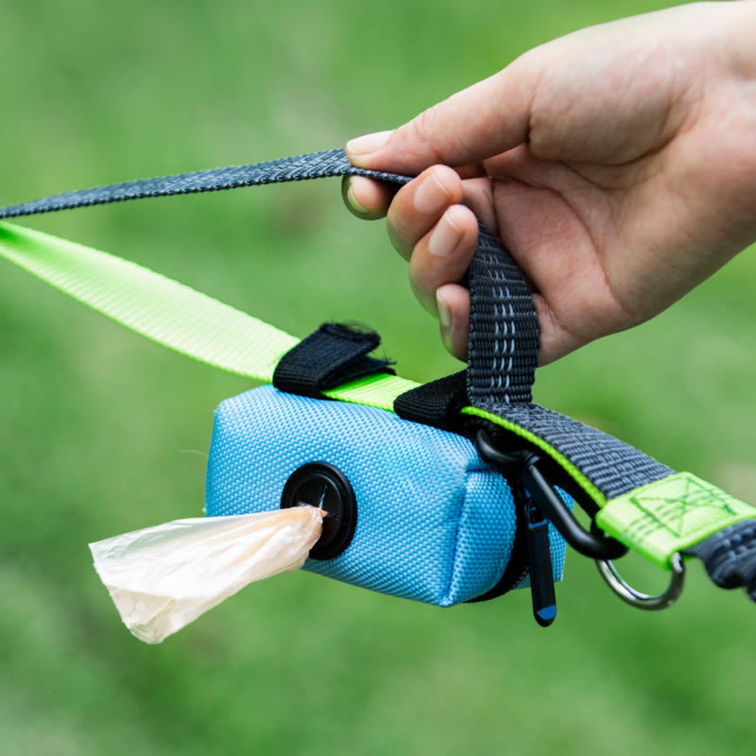 Dog Poop Bag Dispenser with Clip - Leak-Resistant Waste Bags