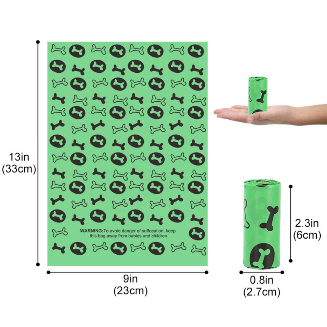 Eco-Friendly Biodegradable Dog Waste Bags with Lavender Scent Dispenser