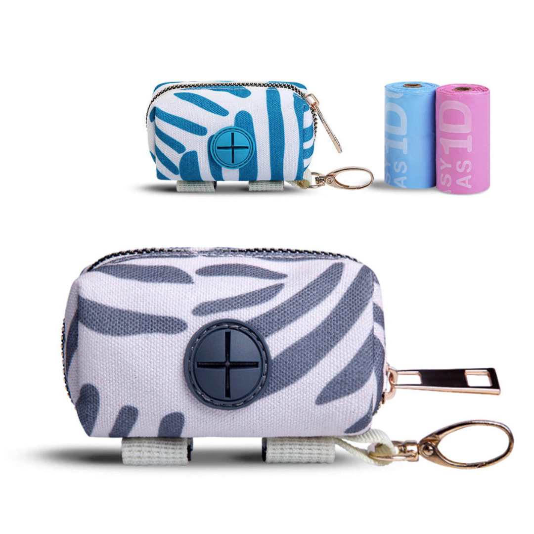 Dog Poop Bag Dispenser with Clip - Leak-Resistant Waste Bags
