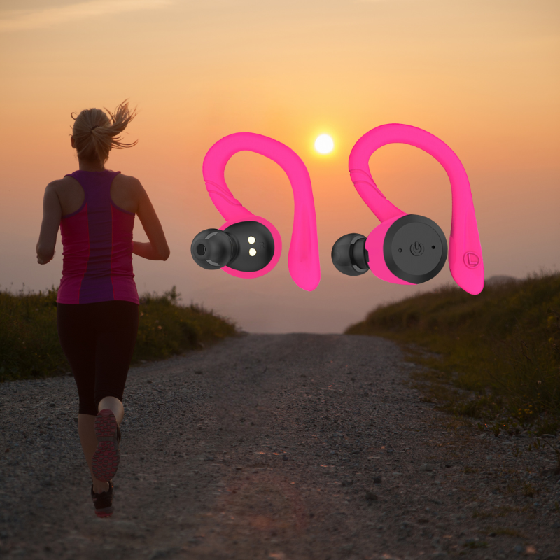 Waterproof Wireless Sport Earbuds with 20-Hour Battery Life and Bluetooth 5.0