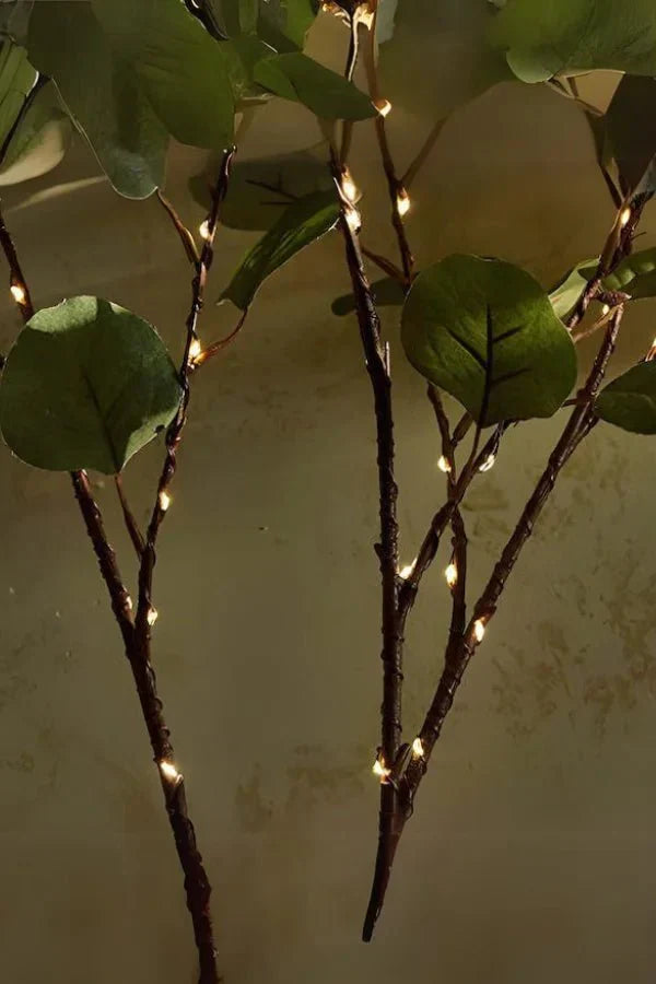 LED Flower Branch Lights - Battery-Powered Floral Table Decor