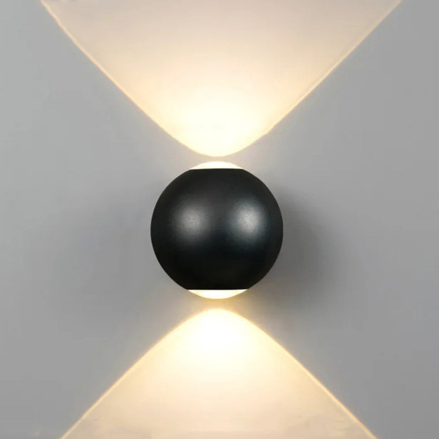 Matte Black Waterproof Sculptural Beam Wall Light