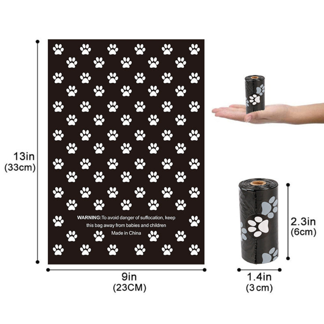 Eco-Friendly Biodegradable Dog Waste Bags with Lavender Scent Dispenser