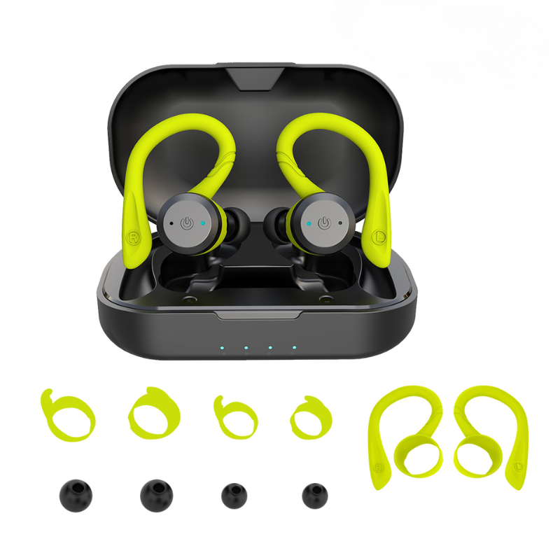 Waterproof Wireless Sport Earbuds with 20-Hour Battery Life and Bluetooth 5.0