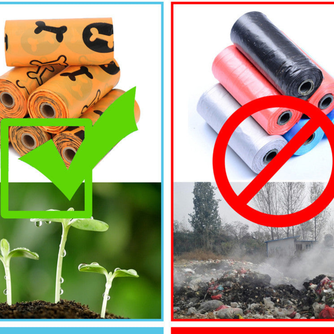 Eco-Friendly Biodegradable Dog Waste Bags with Lavender Scent Dispenser