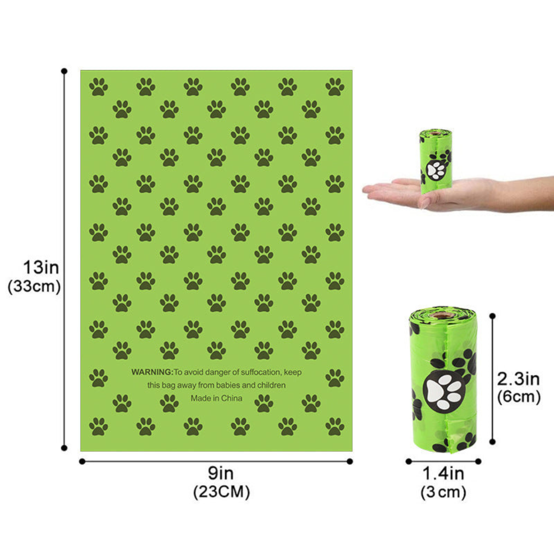 Eco-Friendly Biodegradable Dog Waste Bags with Lavender Scent Dispenser